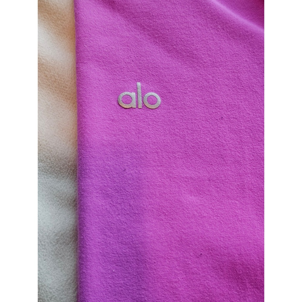 ALO Yoga Airbrush High Waist Leggings Women Size S Fuchsia Pink 23 Inseam 7/8 - Picture 2 of 7